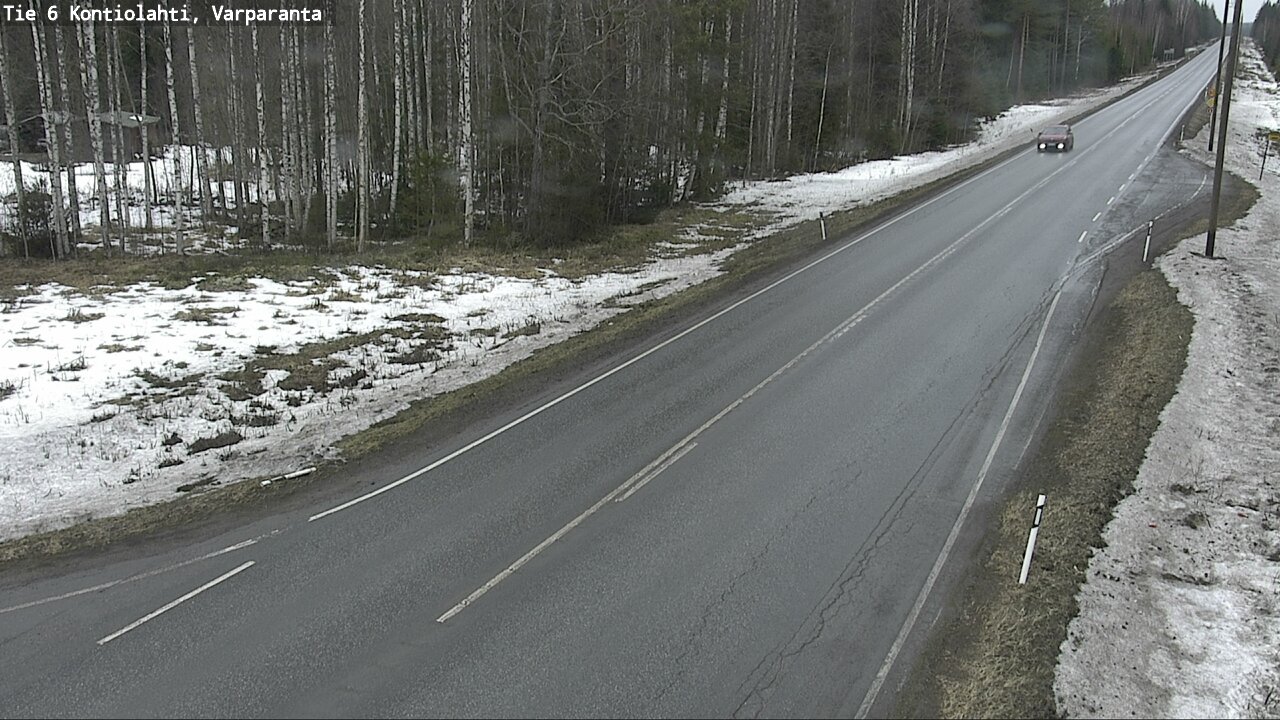 Weather Camera Image Väg 6 Kontiolax, Varparanta, Kontiolahti, Pohjois-Karjala