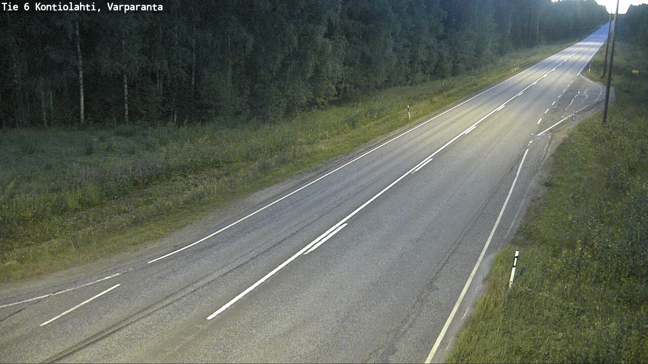 Weather Camera Image Road 6 Kontiolahti, Varparanta, Kontiolahti, Pohjois-Karjala