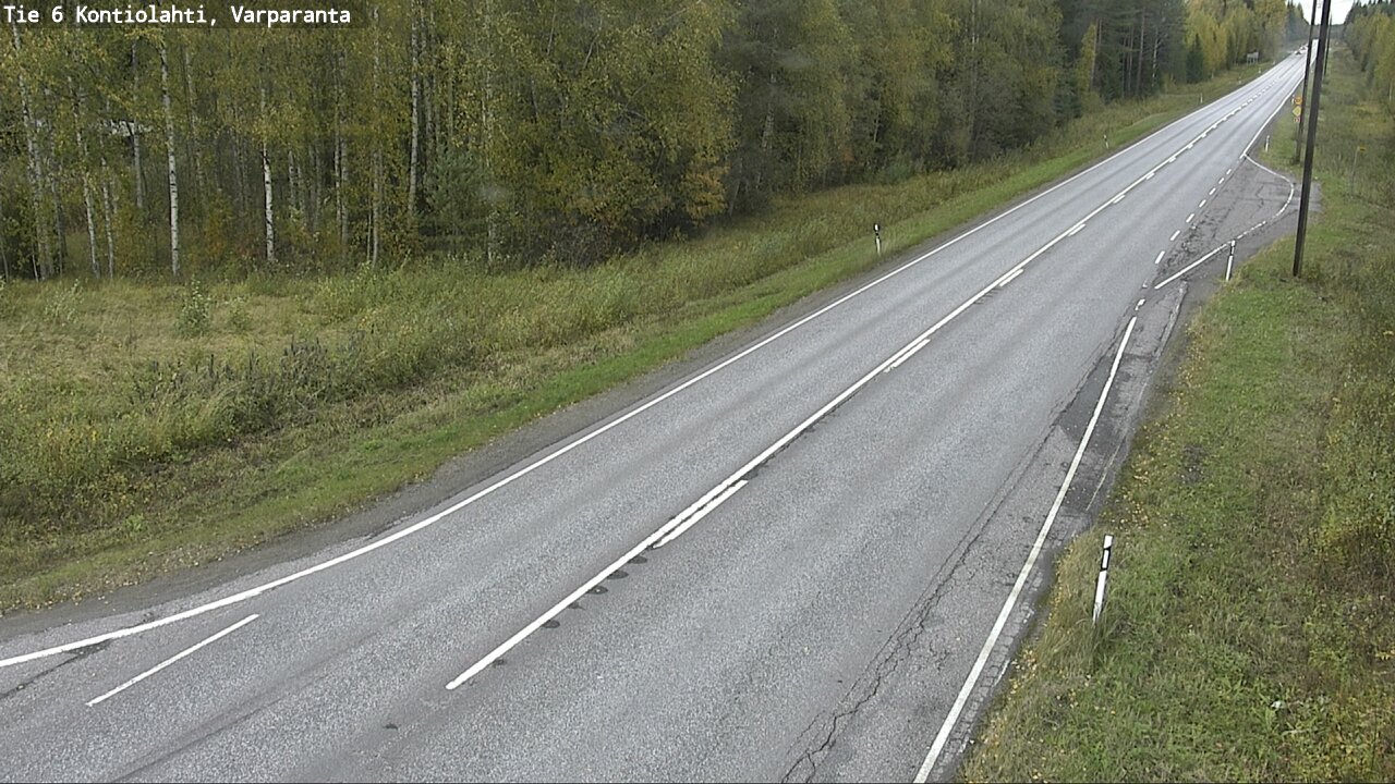 Weather Camera Image Väg 6 Kontiolax, Varparanta, Kontiolahti, Pohjois-Karjala