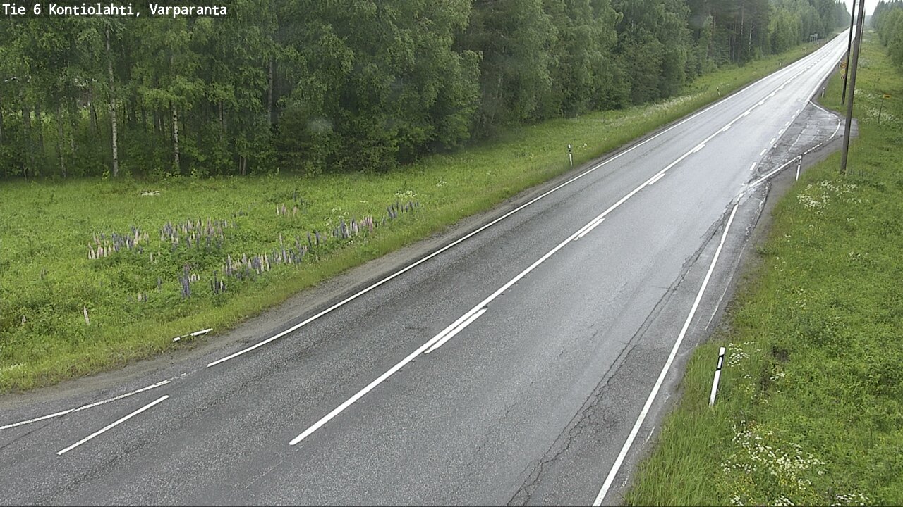 Weather Camera Image Road 6 Kontiolahti, Varparanta, Kontiolahti, Pohjois-Karjala