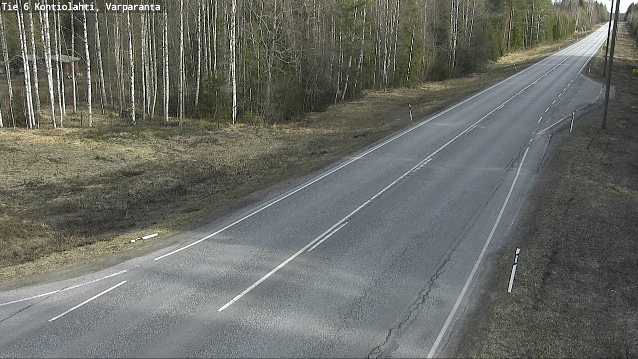 Weather Camera Image Road 6 Kontiolahti, Varparanta, Kontiolahti, Pohjois-Karjala