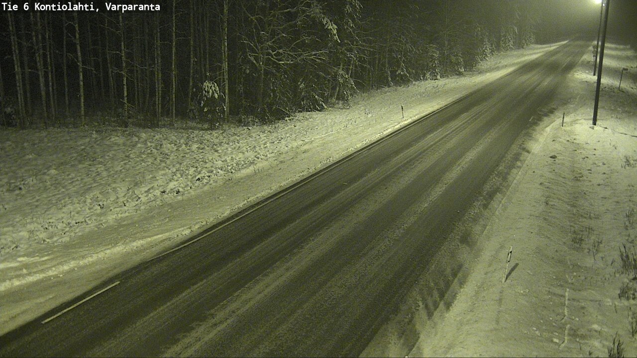 Weather Camera Image Road 6 Kontiolahti, Varparanta, Kontiolahti, Pohjois-Karjala