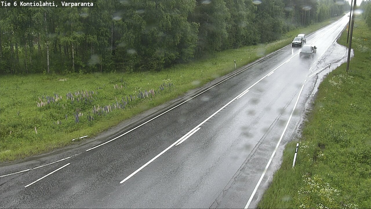 Weather Camera Image Väg 6 Kontiolax, Varparanta, Kontiolahti, Pohjois-Karjala