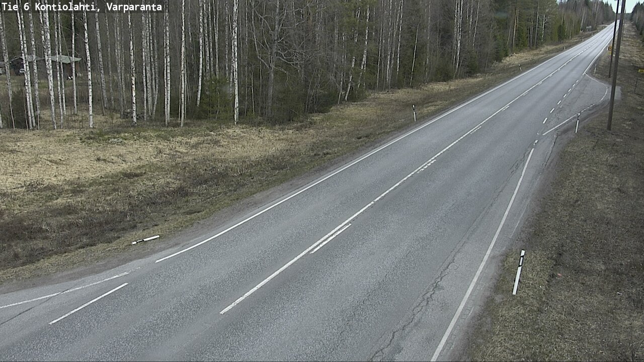 Weather Camera Image Road 6 Kontiolahti, Varparanta, Kontiolahti, Pohjois-Karjala