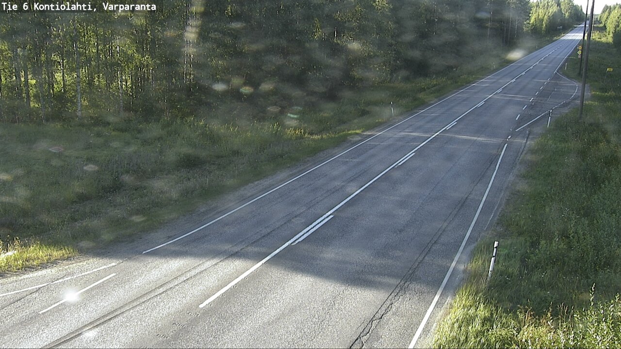 Weather Camera Image Road 6 Kontiolahti, Varparanta, Kontiolahti, Pohjois-Karjala