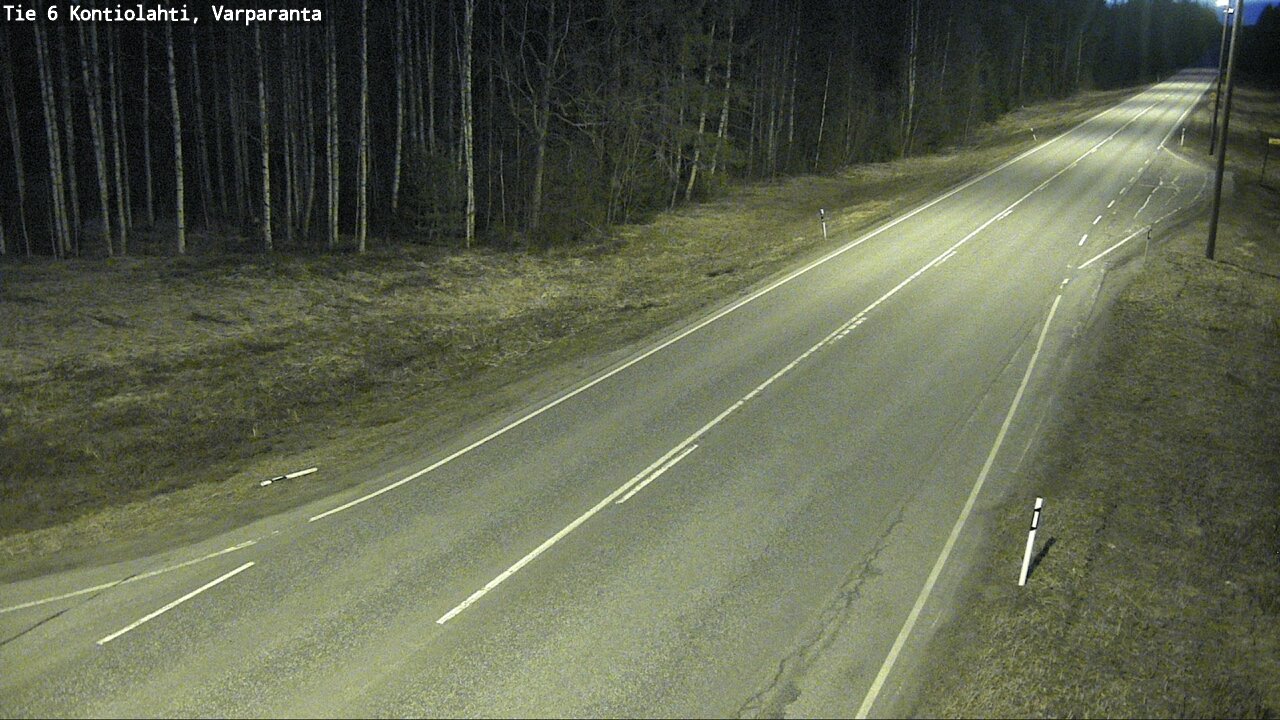 Weather Camera Image Väg 6 Kontiolax, Varparanta, Kontiolahti, Pohjois-Karjala