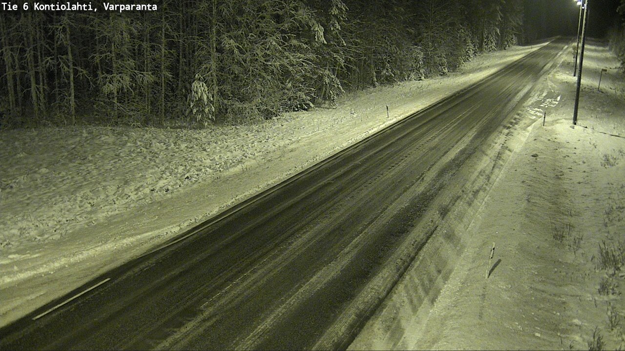 Weather Camera Image Road 6 Kontiolahti, Varparanta, Kontiolahti, Pohjois-Karjala