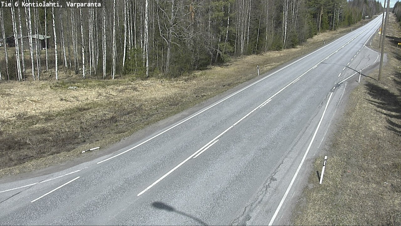 Weather Camera Image Väg 6 Kontiolax, Varparanta, Kontiolahti, Pohjois-Karjala
