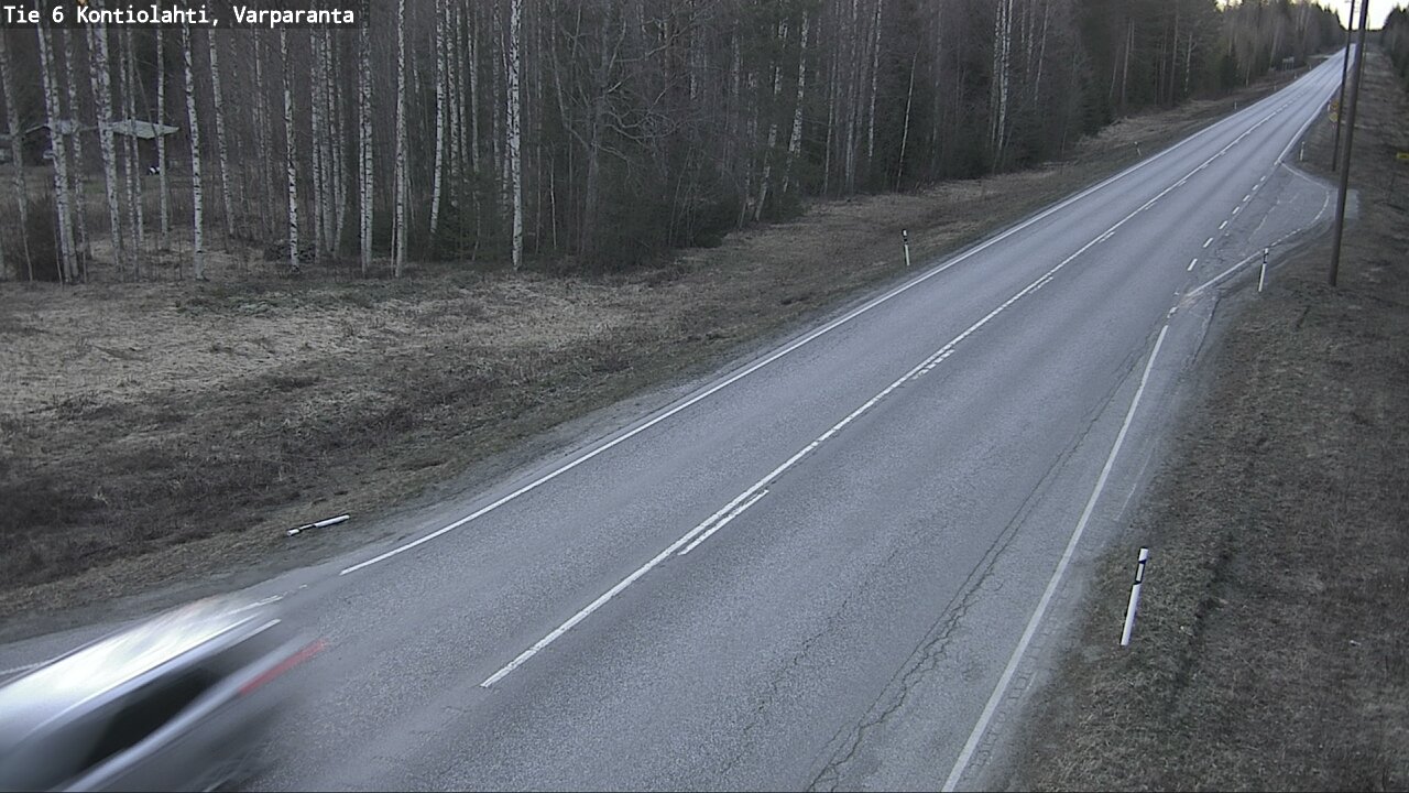 Weather Camera Image Väg 6 Kontiolax, Varparanta, Kontiolahti, Pohjois-Karjala