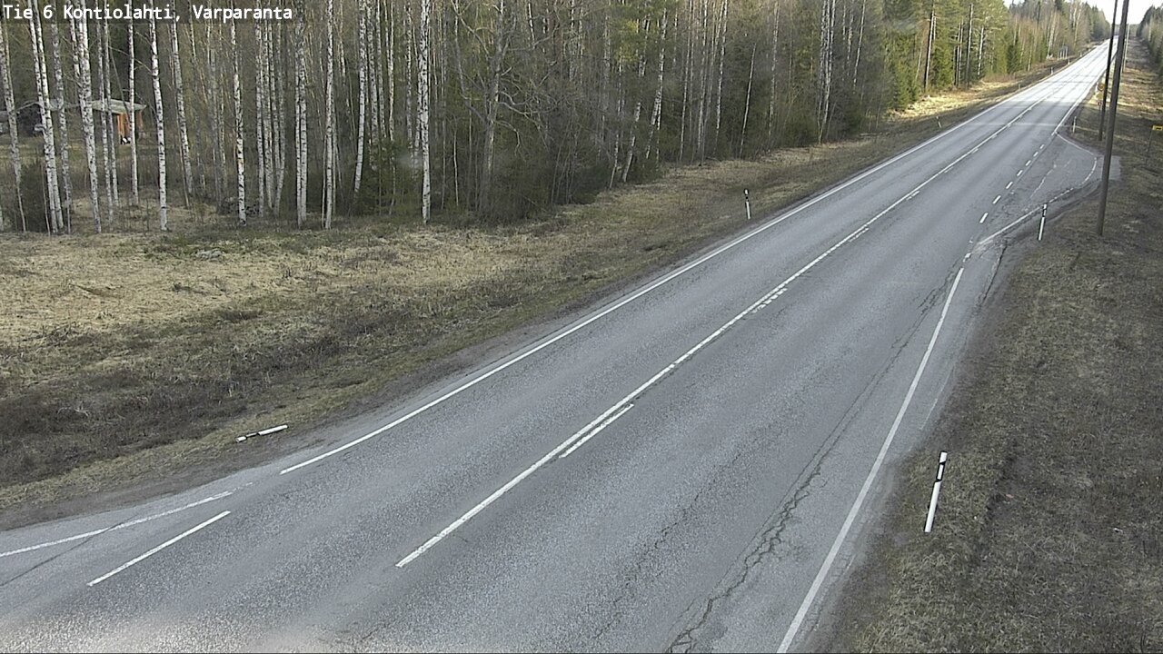 Weather Camera Image Road 6 Kontiolahti, Varparanta, Kontiolahti, Pohjois-Karjala