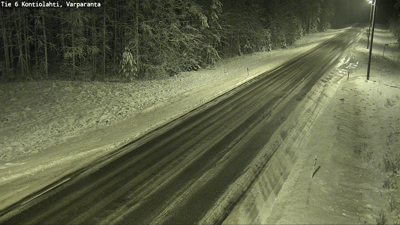 Weather Camera Image Road 6 Kontiolahti, Varparanta, Kontiolahti, Pohjois-Karjala