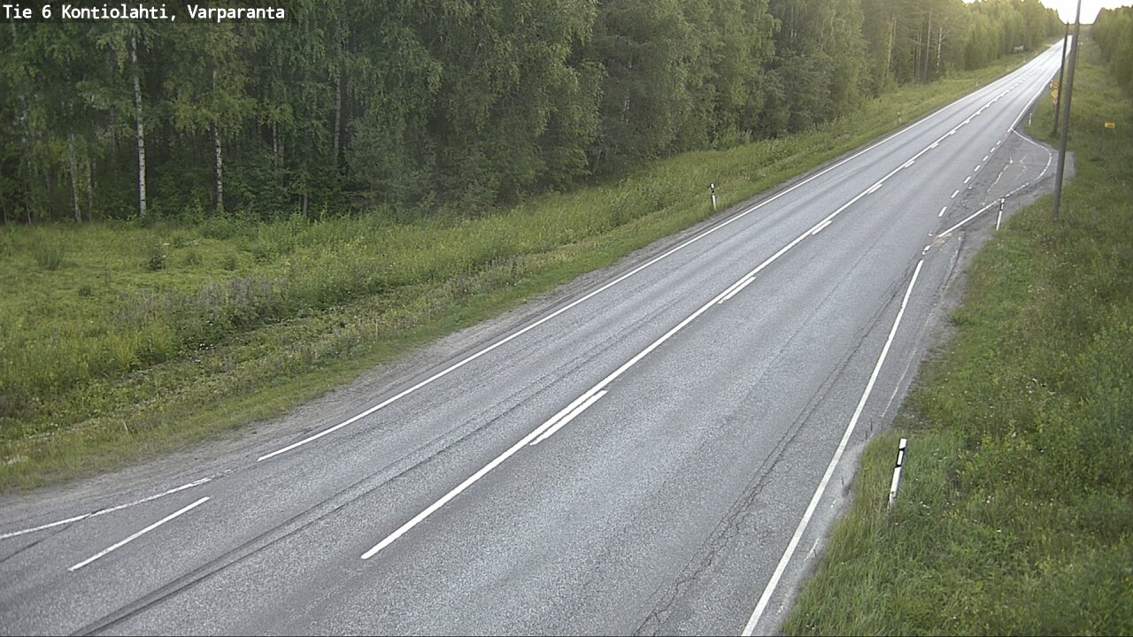 Weather Camera Image Road 6 Kontiolahti, Varparanta, Kontiolahti, Pohjois-Karjala