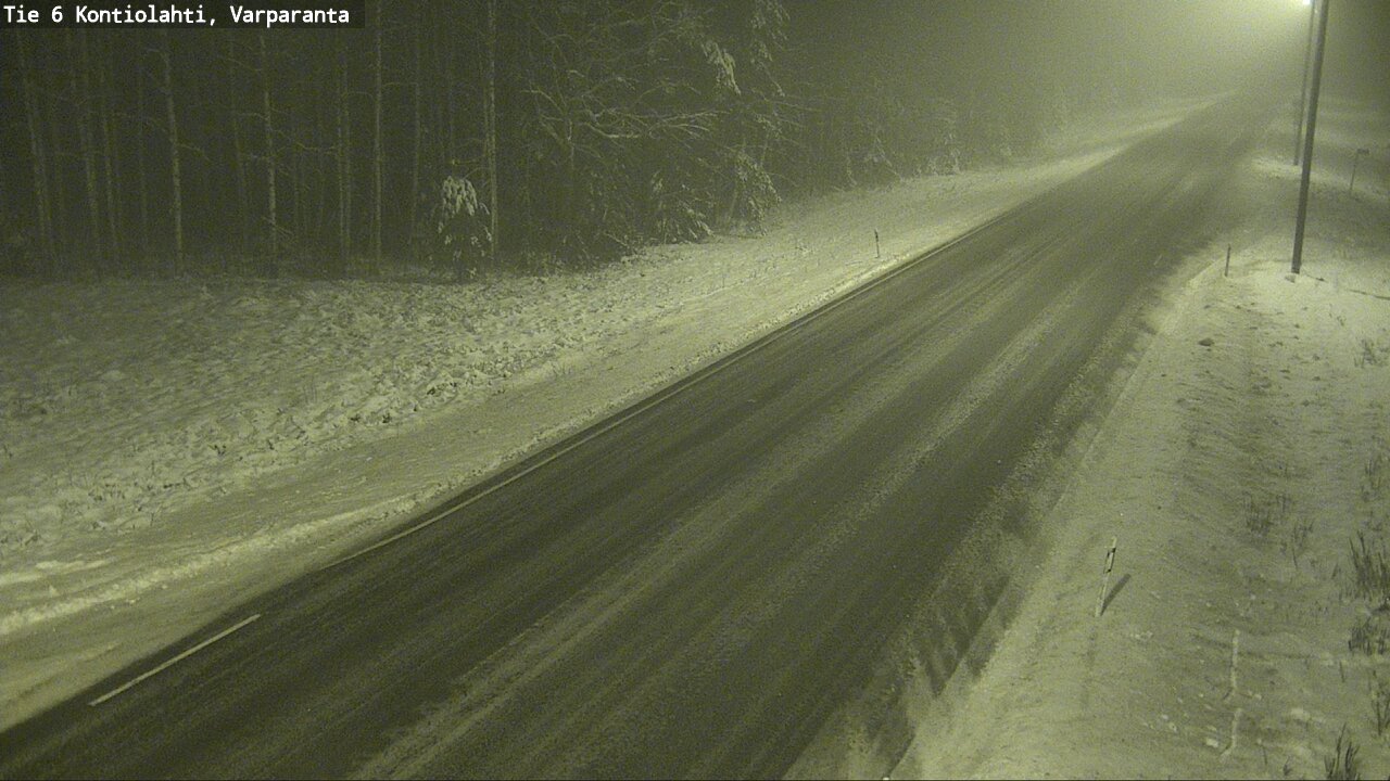 Weather Camera Image Road 6 Kontiolahti, Varparanta, Kontiolahti, Pohjois-Karjala
