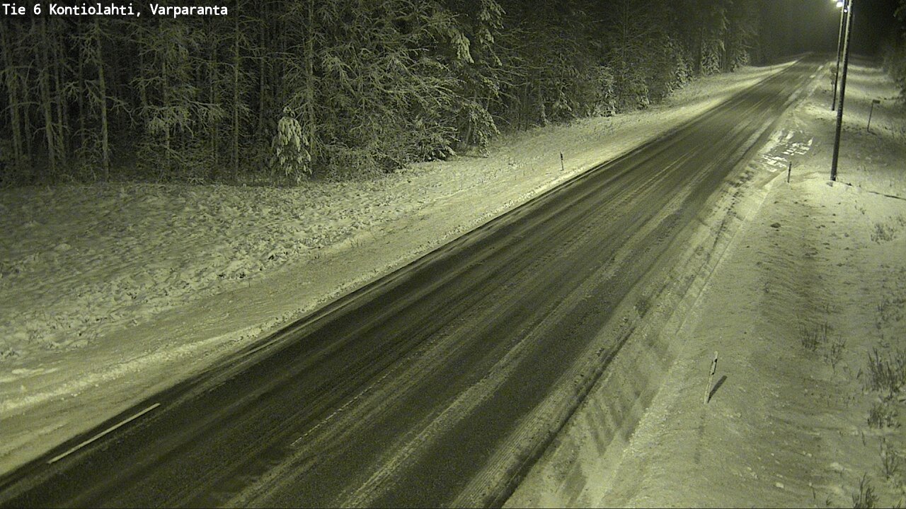 Weather Camera Image Road 6 Kontiolahti, Varparanta, Kontiolahti, Pohjois-Karjala
