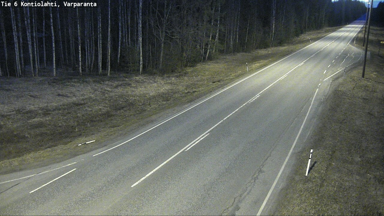 Weather Camera Image Väg 6 Kontiolax, Varparanta, Kontiolahti, Pohjois-Karjala