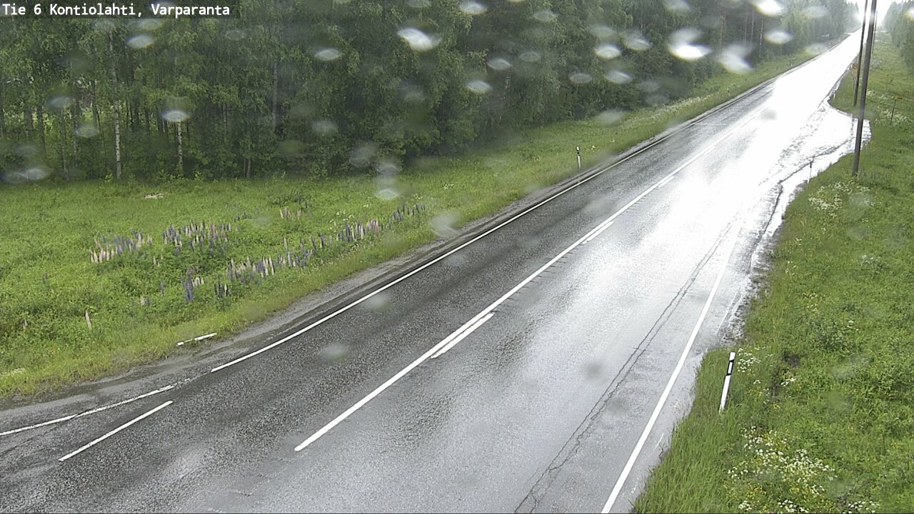 Weather Camera Image Väg 6 Kontiolax, Varparanta, Kontiolahti, Pohjois-Karjala