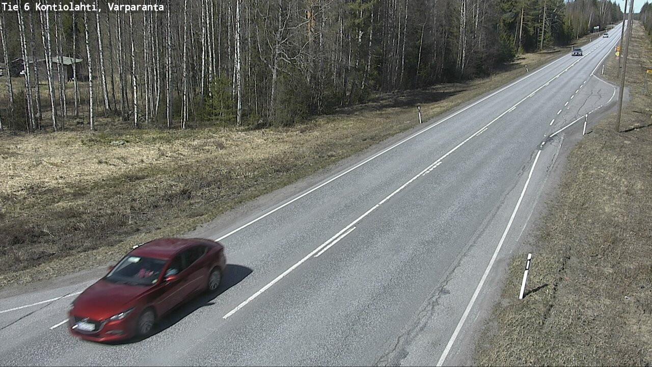Weather Camera Image Väg 6 Kontiolax, Varparanta, Kontiolahti, Pohjois-Karjala