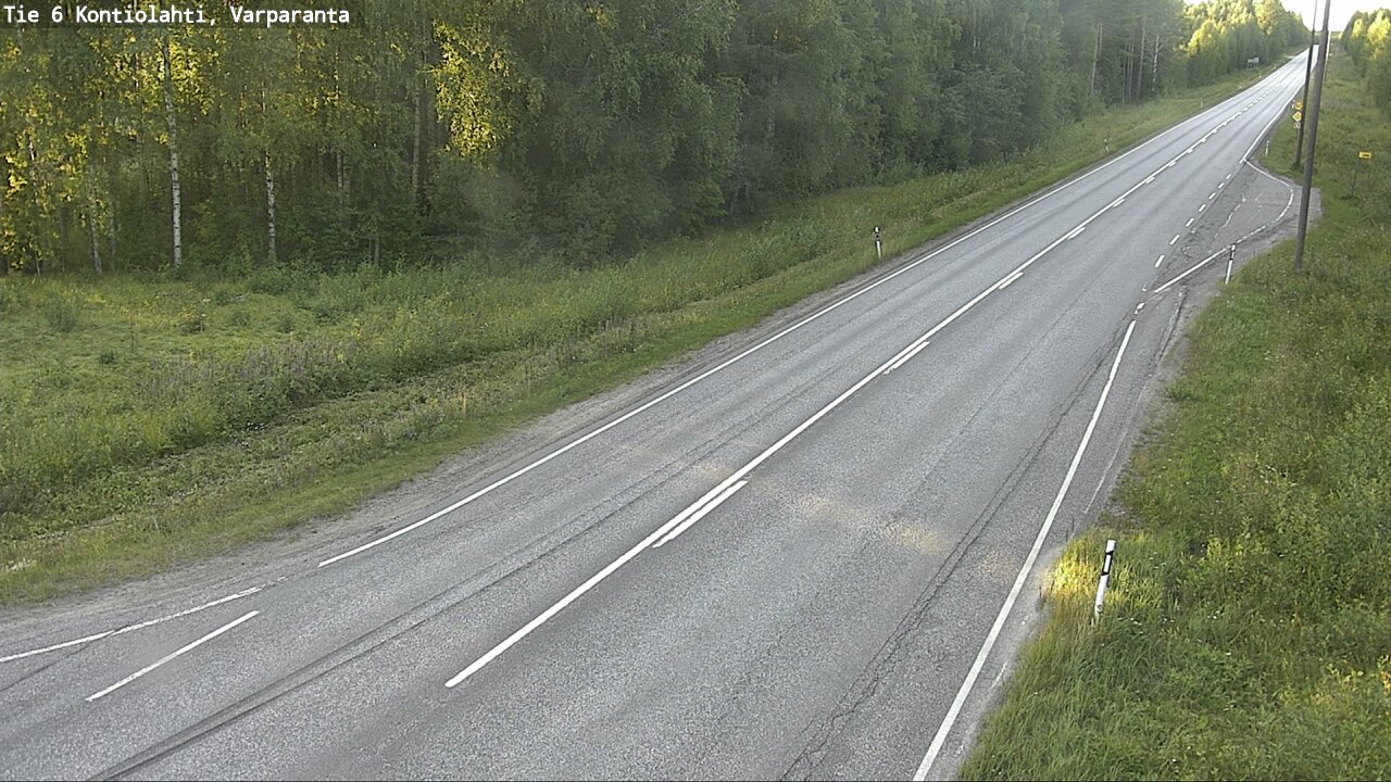 Weather Camera Image Road 6 Kontiolahti, Varparanta, Kontiolahti, Pohjois-Karjala