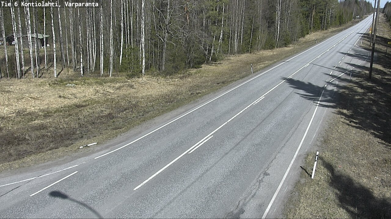 Weather Camera Image Road 6 Kontiolahti, Varparanta, Kontiolahti, Pohjois-Karjala