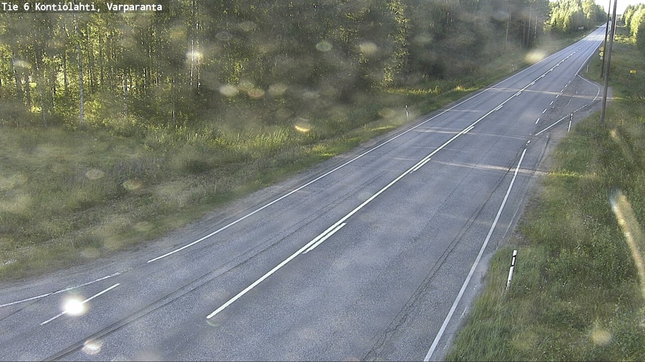 Weather Camera Image Road 6 Kontiolahti, Varparanta, Kontiolahti, Pohjois-Karjala