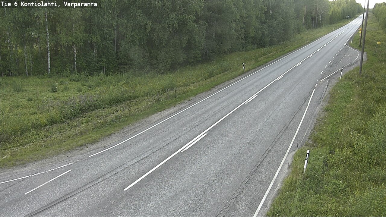 Weather Camera Image Road 6 Kontiolahti, Varparanta, Kontiolahti, Pohjois-Karjala