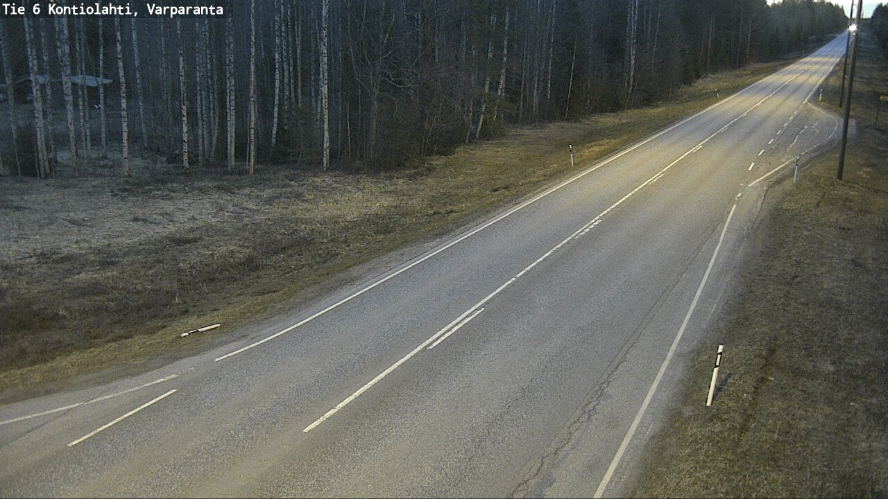 Weather Camera Image Väg 6 Kontiolax, Varparanta, Kontiolahti, Pohjois-Karjala