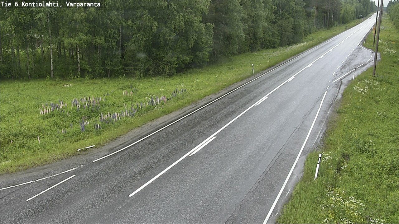 Weather Camera Image Road 6 Kontiolahti, Varparanta, Kontiolahti, Pohjois-Karjala