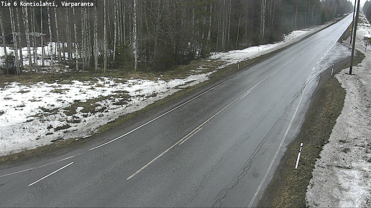 Weather Camera Image Väg 6 Kontiolax, Varparanta, Kontiolahti, Pohjois-Karjala
