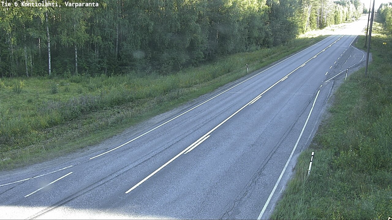 Weather Camera Image Road 6 Kontiolahti, Varparanta, Kontiolahti, Pohjois-Karjala