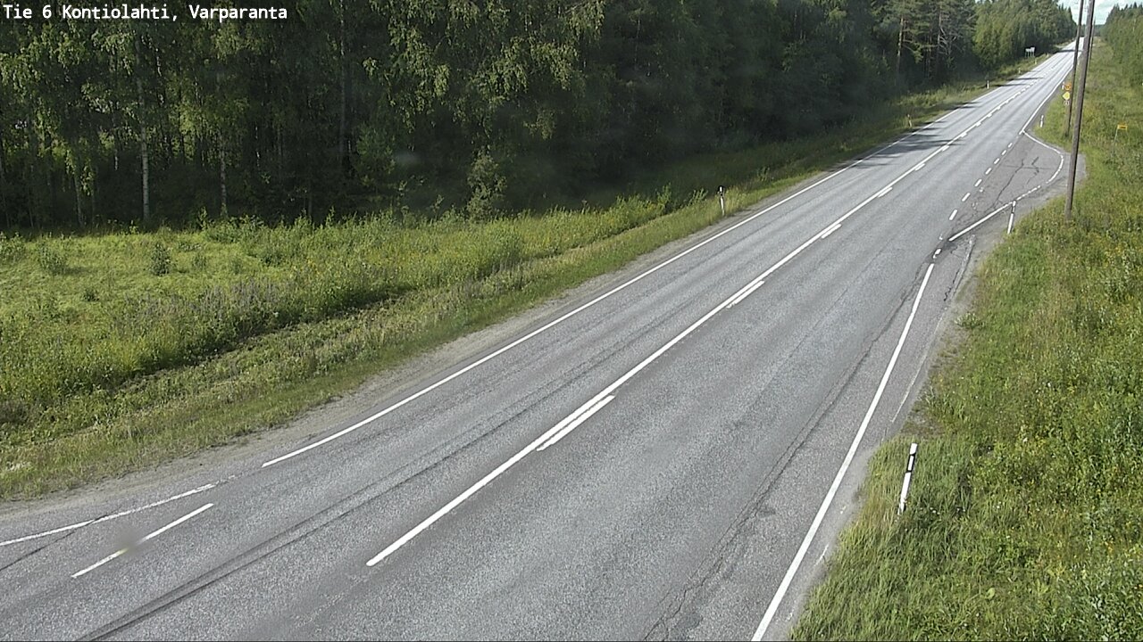 Weather Camera Image Road 6 Kontiolahti, Varparanta, Kontiolahti, Pohjois-Karjala