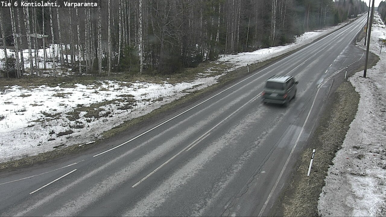 Weather Camera Image Väg 6 Kontiolax, Varparanta, Kontiolahti, Pohjois-Karjala