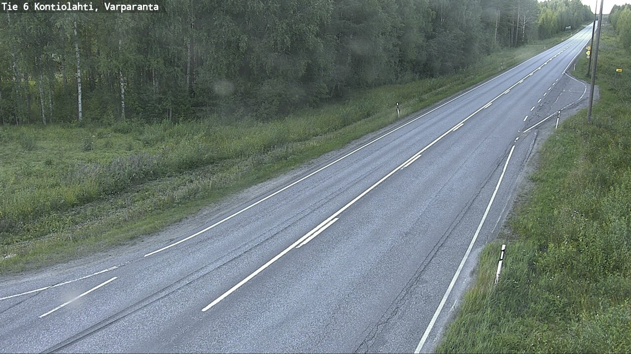 Weather Camera Image Road 6 Kontiolahti, Varparanta, Kontiolahti, Pohjois-Karjala