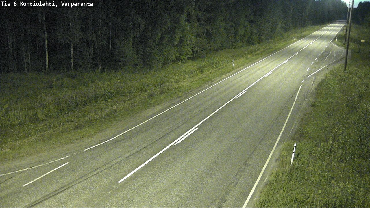 Weather Camera Image Road 6 Kontiolahti, Varparanta, Kontiolahti, Pohjois-Karjala