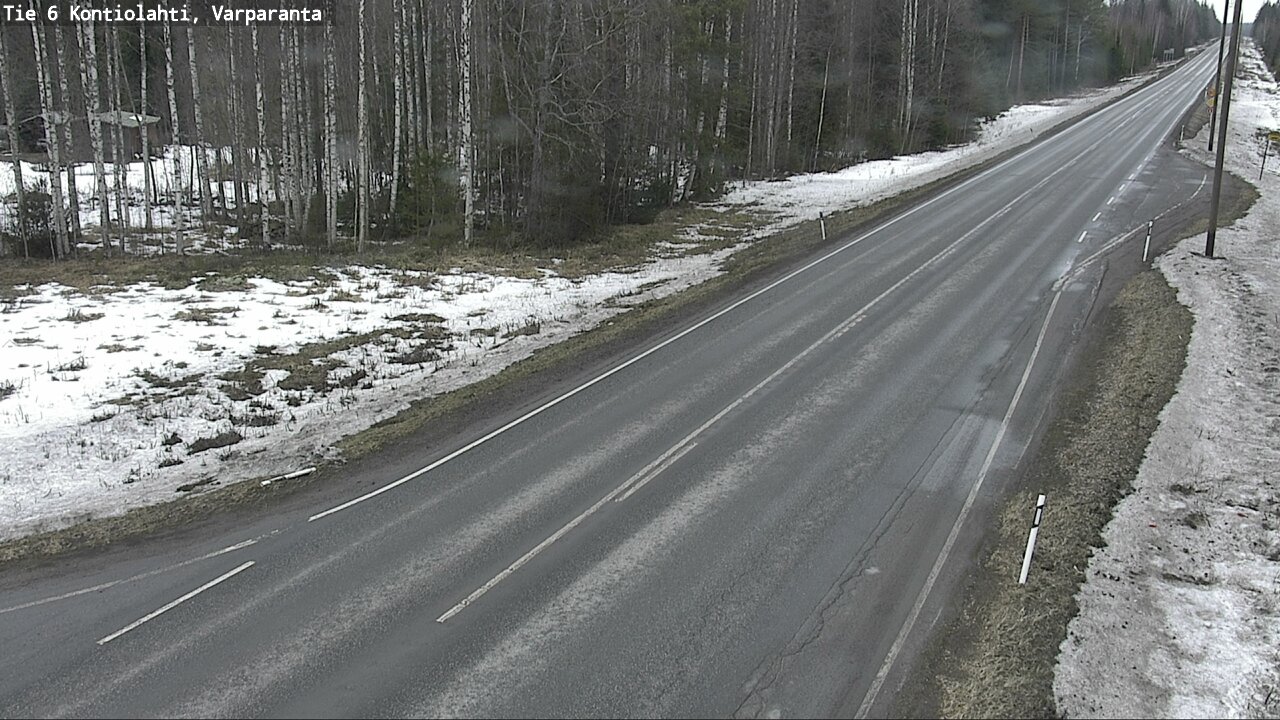 Weather Camera Image Väg 6 Kontiolax, Varparanta, Kontiolahti, Pohjois-Karjala