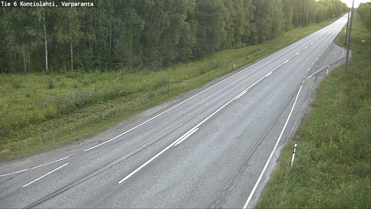 Weather Camera Image Road 6 Kontiolahti, Varparanta, Kontiolahti, Pohjois-Karjala
