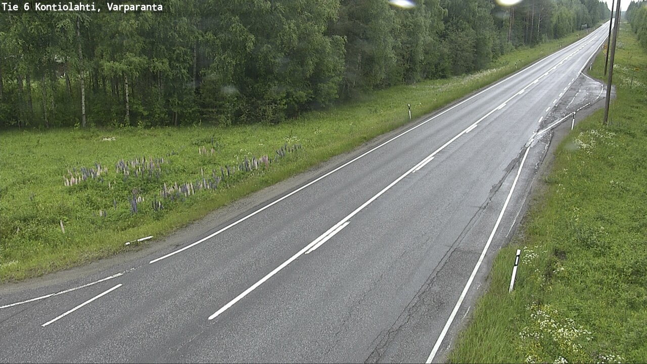 Weather Camera Image Road 6 Kontiolahti, Varparanta, Kontiolahti, Pohjois-Karjala