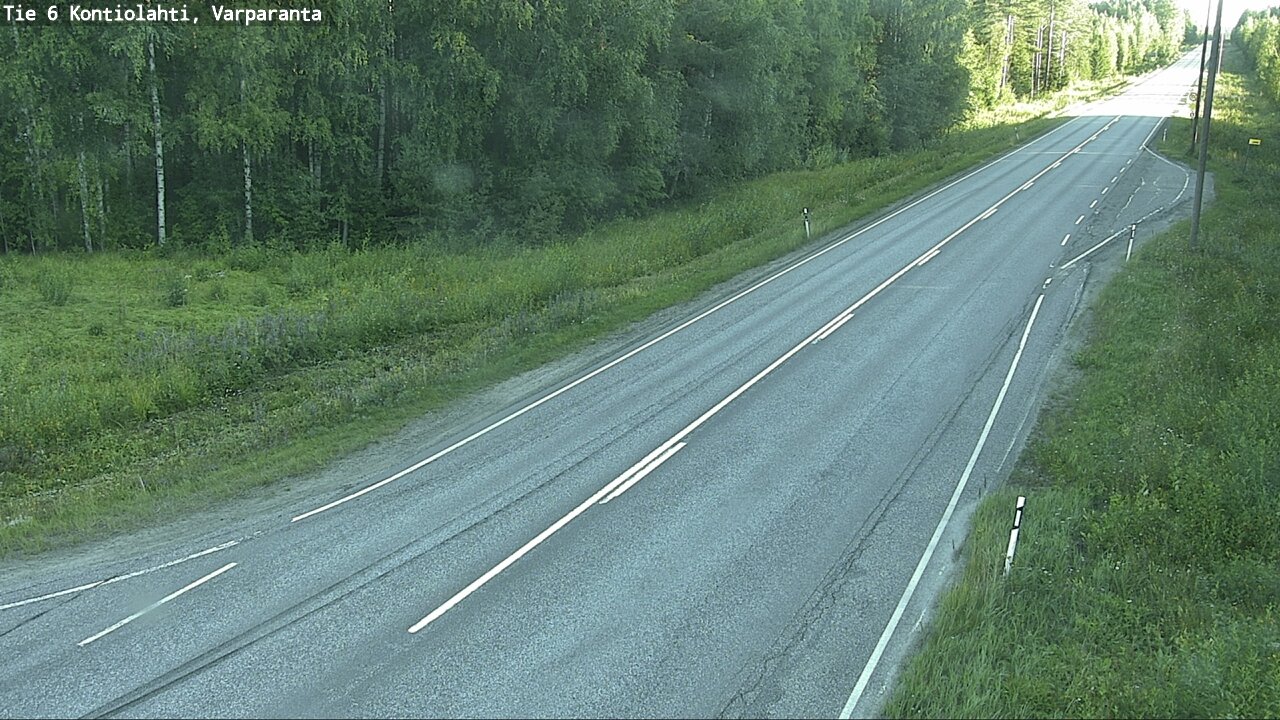 Weather Camera Image Road 6 Kontiolahti, Varparanta, Kontiolahti, Pohjois-Karjala