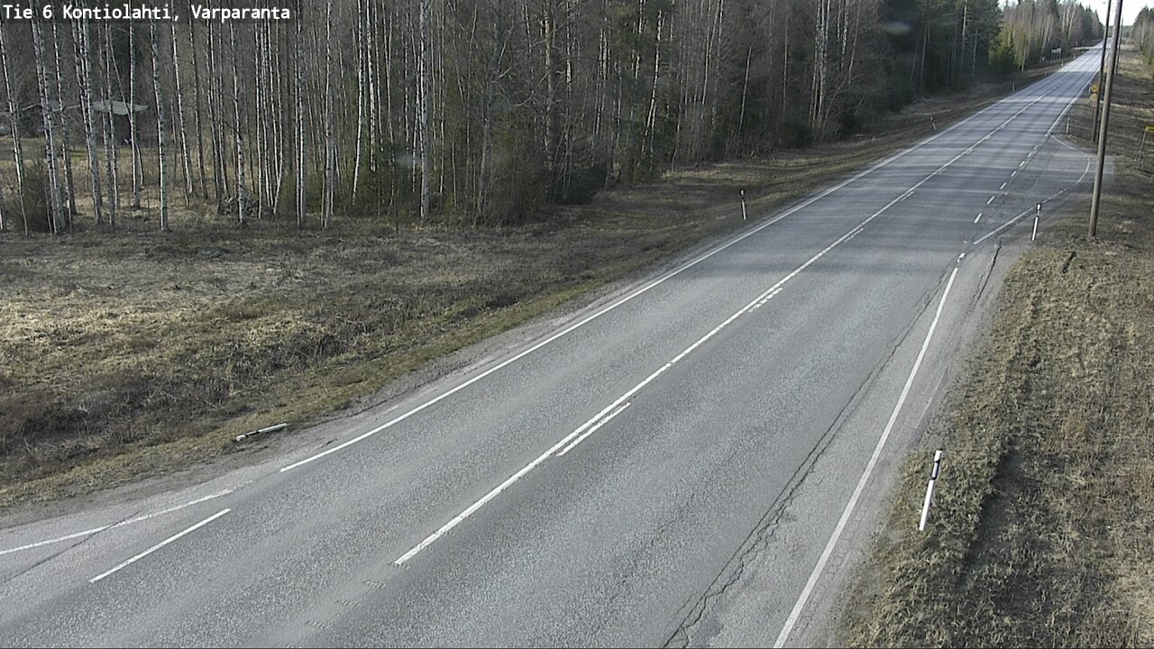 Weather Camera Image Väg 6 Kontiolax, Varparanta, Kontiolahti, Pohjois-Karjala