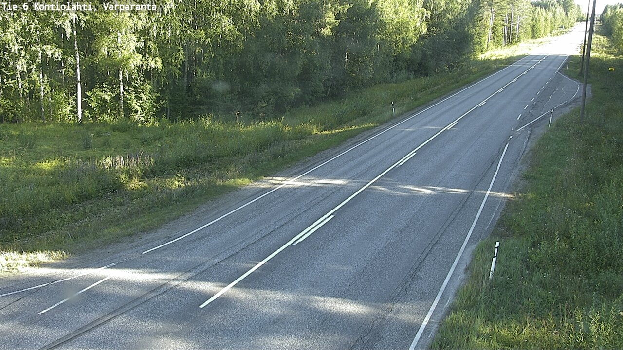 Weather Camera Image Road 6 Kontiolahti, Varparanta, Kontiolahti, Pohjois-Karjala