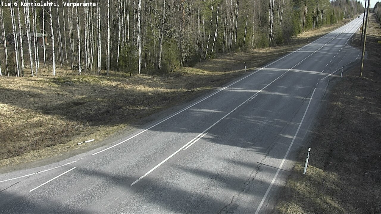 Weather Camera Image Road 6 Kontiolahti, Varparanta, Kontiolahti, Pohjois-Karjala