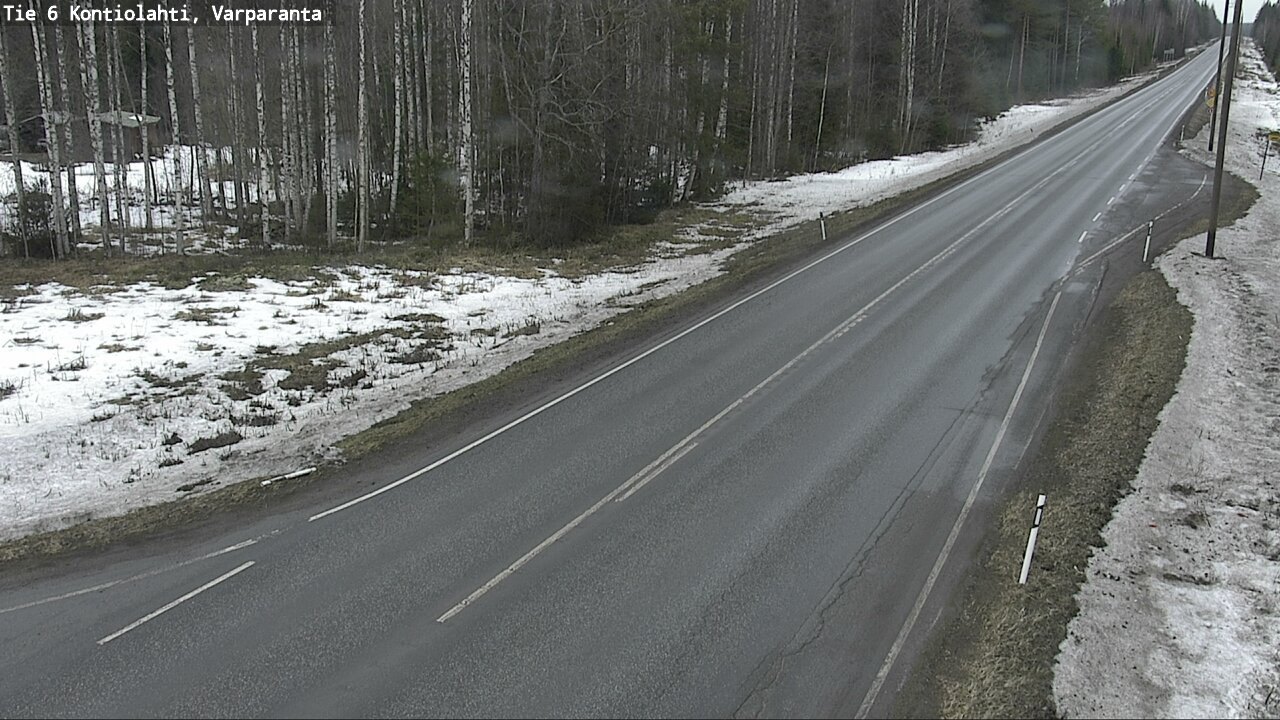 Weather Camera Image Väg 6 Kontiolax, Varparanta, Kontiolahti, Pohjois-Karjala
