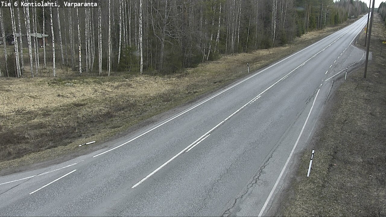 Weather Camera Image Road 6 Kontiolahti, Varparanta, Kontiolahti, Pohjois-Karjala