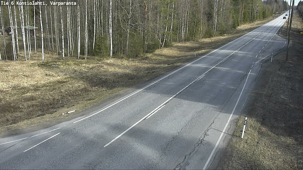 Weather Camera Image Väg 6 Kontiolax, Varparanta, Kontiolahti, Pohjois-Karjala