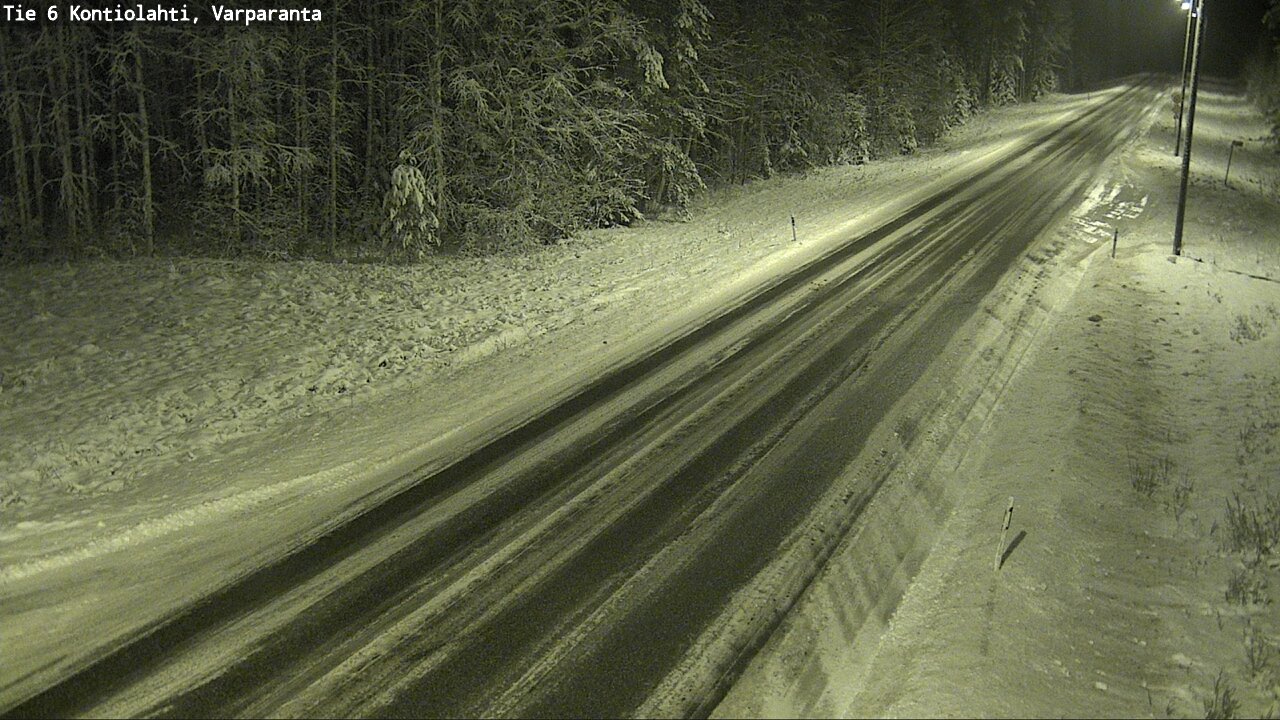 Weather Camera Image Road 6 Kontiolahti, Varparanta, Kontiolahti, Pohjois-Karjala