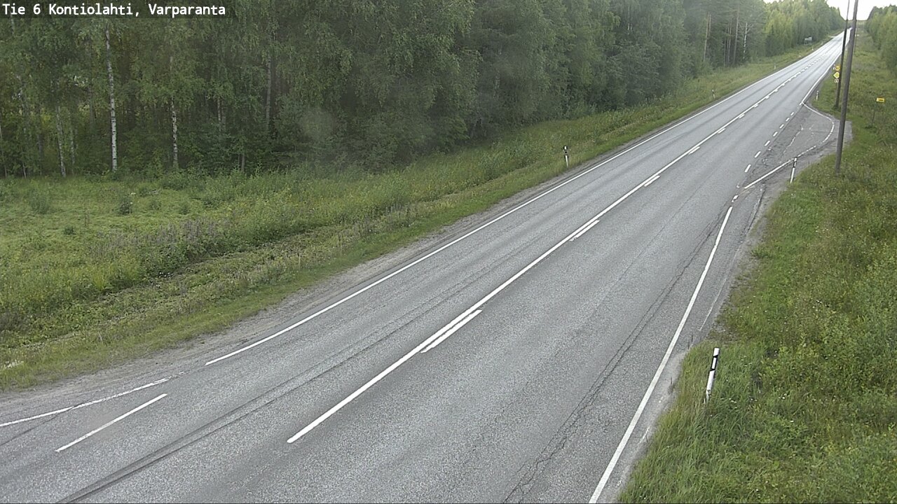 Weather Camera Image Road 6 Kontiolahti, Varparanta, Kontiolahti, Pohjois-Karjala