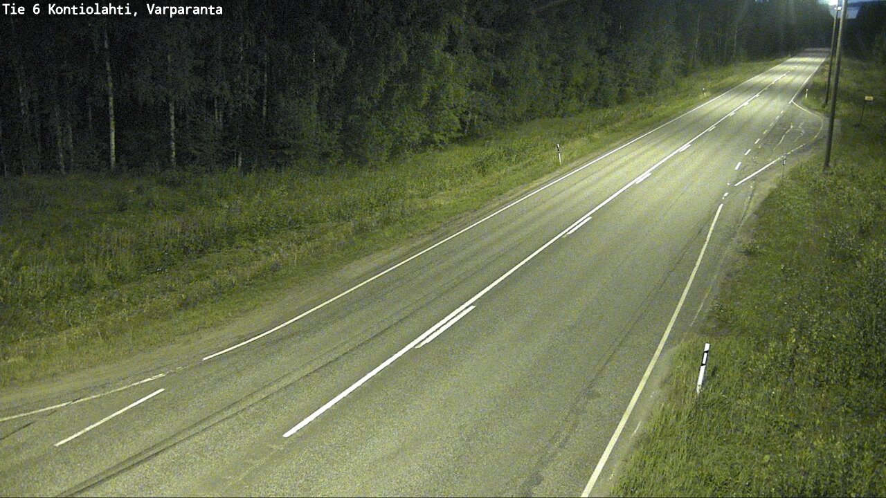 Weather Camera Image Road 6 Kontiolahti, Varparanta, Kontiolahti, Pohjois-Karjala