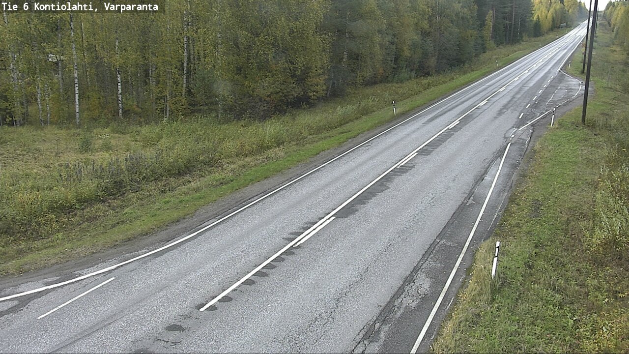 Weather Camera Image Road 6 Kontiolahti, Varparanta, Kontiolahti, Pohjois-Karjala