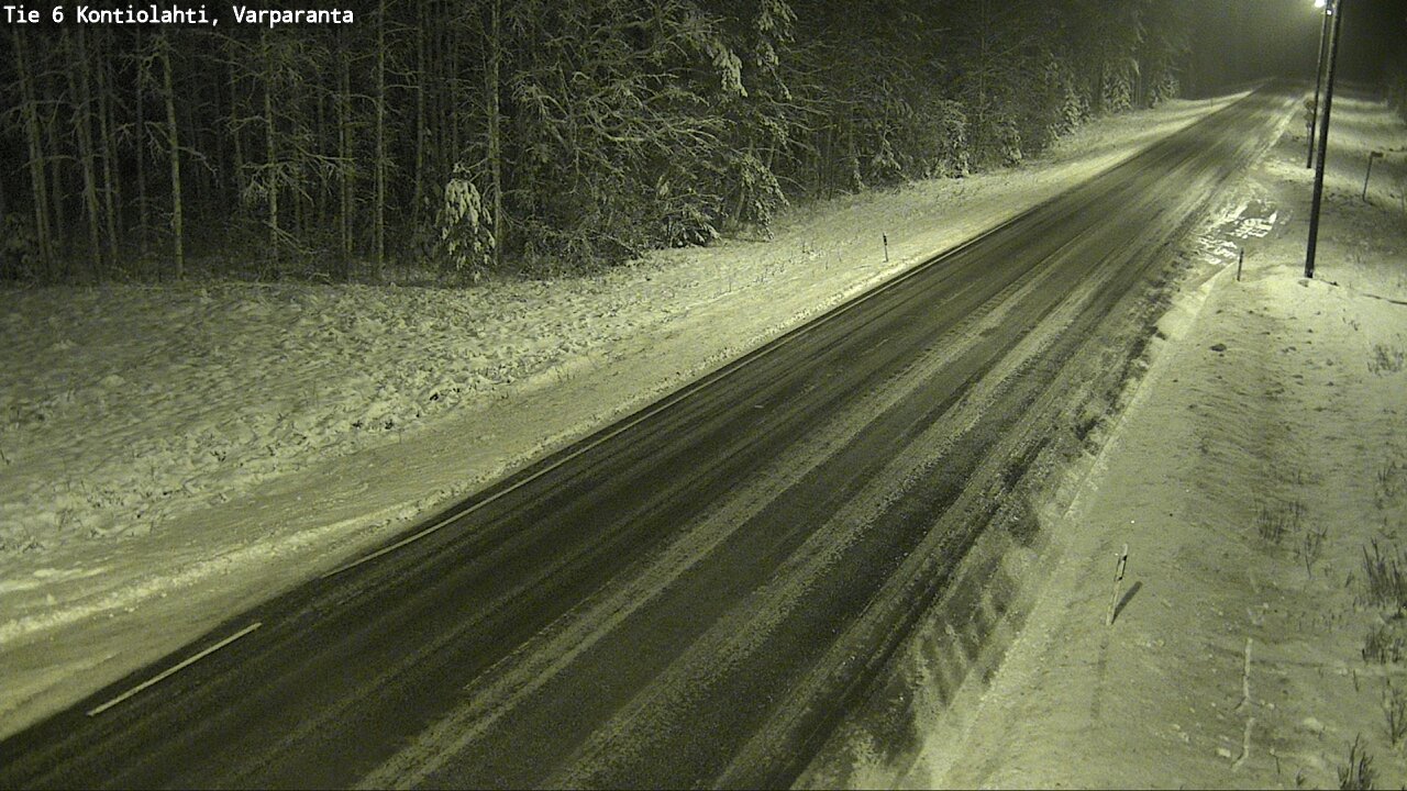 Weather Camera Image Road 6 Kontiolahti, Varparanta, Kontiolahti, Pohjois-Karjala