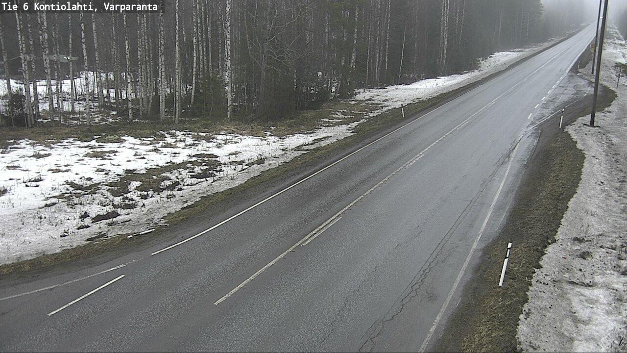 Weather Camera Image Road 6 Kontiolahti, Varparanta, Kontiolahti, Pohjois-Karjala