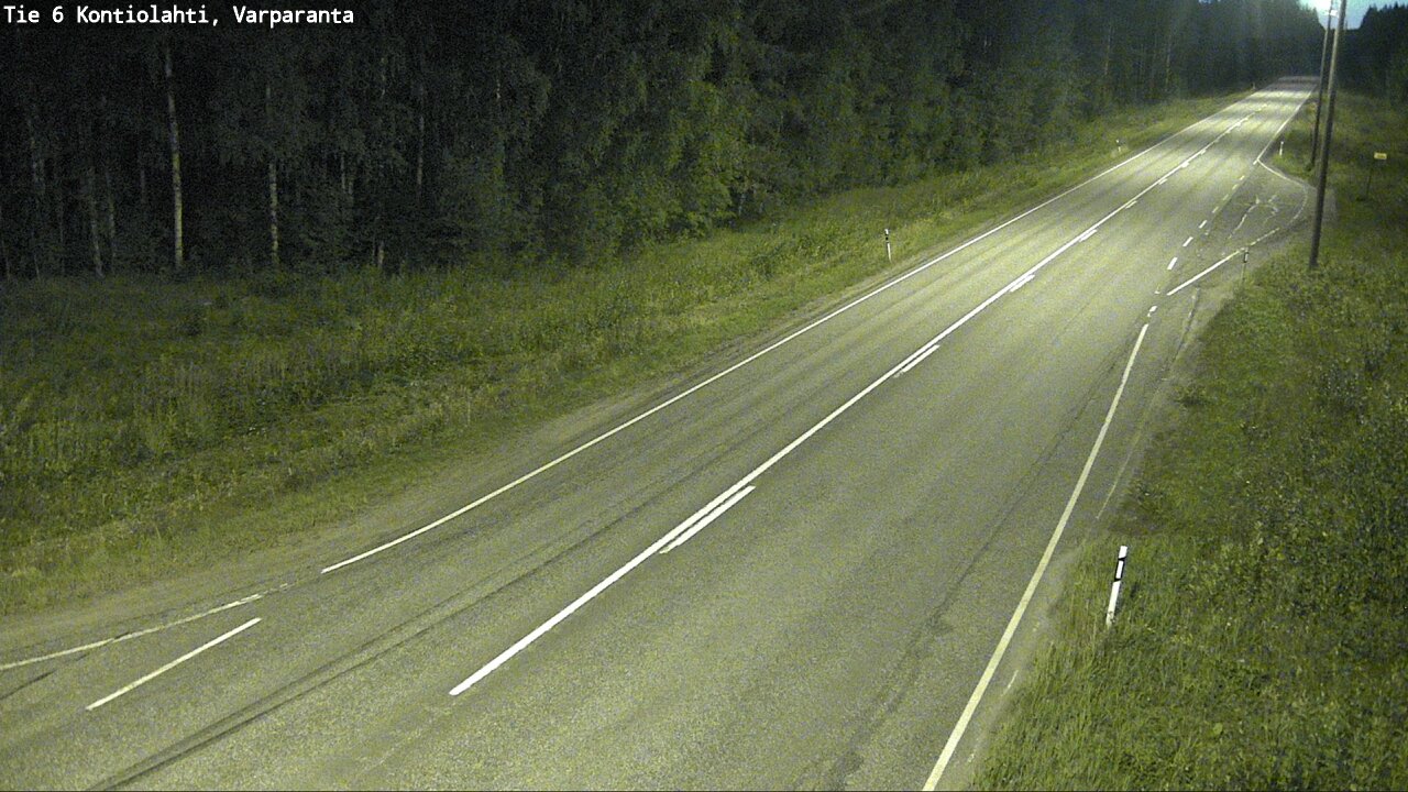 Weather Camera Image Road 6 Kontiolahti, Varparanta, Kontiolahti, Pohjois-Karjala